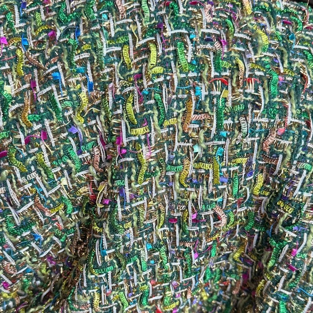 Tanya Tweed Strapless Dress - Green - Picture 2 of 3